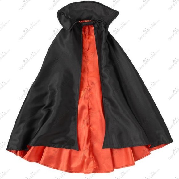 Gymboree Pirate Skull Vampire Cloak Cape Youth M/L (7-12) BONUS Toy Hook & Sword - Picture 12 of 16